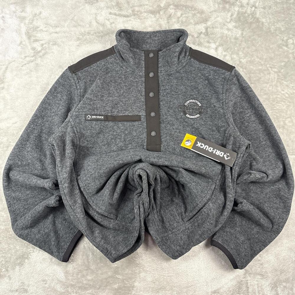 NWT Dri Duck Ranger Mountain Fleece Men's Pullover Size Large Utility